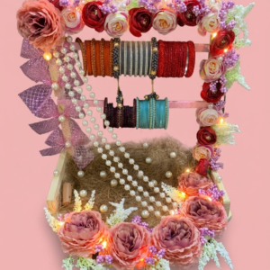 cosmetics & bengles platters