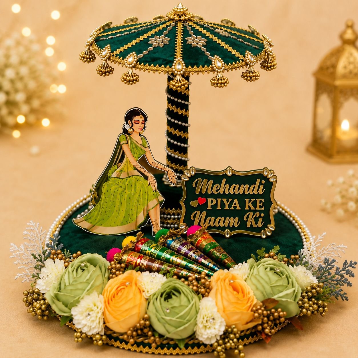 Bridal Mehendi Tray