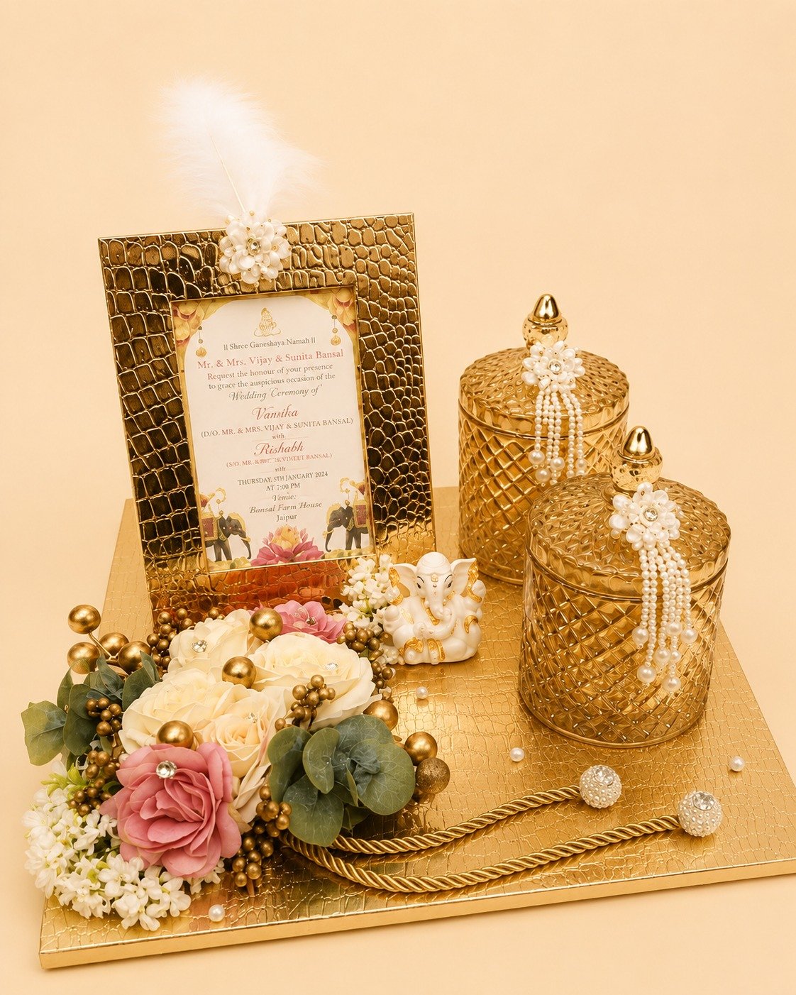 Invitation card platter​