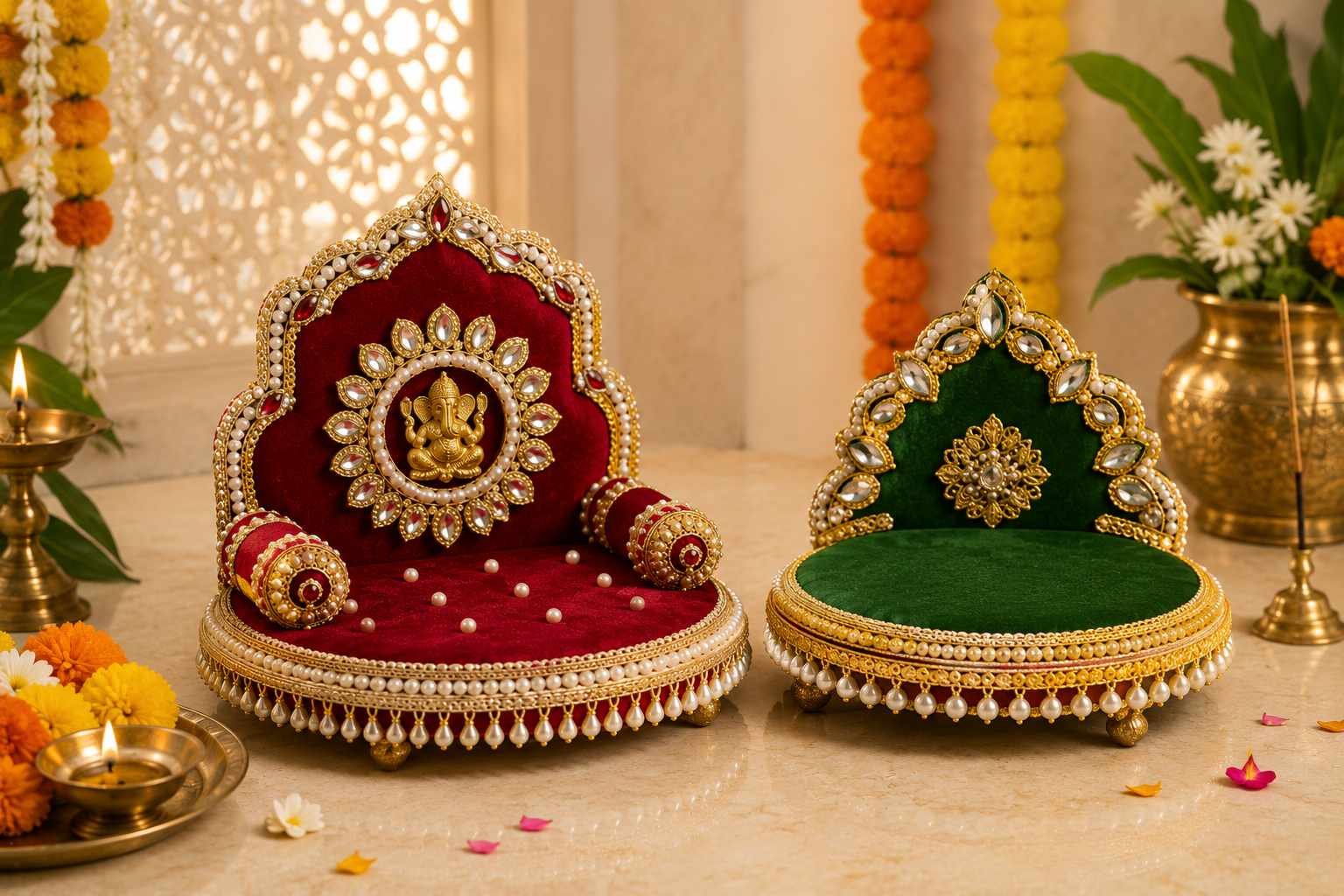 Ganesh Ji Singhasan Designs